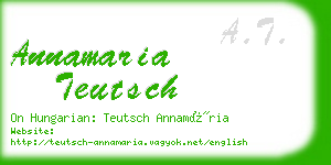 annamaria teutsch business card